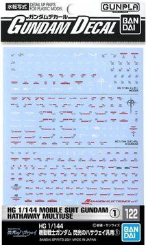 1/144 HG Gundam Decal №122 Mobile Suit Gundam Hathaway's Flash 1, водні декалі Gundam HS001026 фото