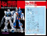 1/144 HG GTO Gundam, водні декалі Snow Flame - флуоресцент HS000979 фото