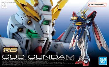 37 God Gundam RG 1/144 (Bandai) збірна модель, Гандам аніме HS000015 фото