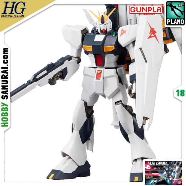 RX-93 Nu Gundam HGUC 1/144 (Bandai) збірна модель, Гандам аніме HS000260 фото