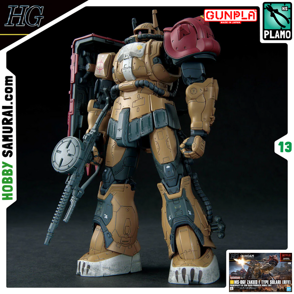 Zaku II (F Type) Solari's Machine (Gundam: Requiem for Vengeance) 1/144 HG (Bandai) збірна модель, Гандам аніме HS000466 фото