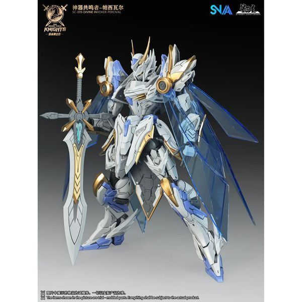 Збірна модель меха Divine Invoker Percival Deluxe Version SC-009 1/144 (The Round Table Knights) - SNAA HS001077 фото
