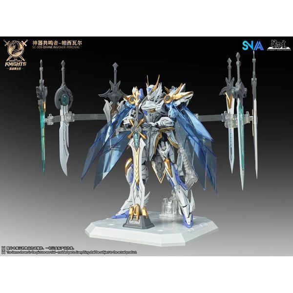 Збірна модель меха Divine Invoker Percival Deluxe Version SC-009 1/144 (The Round Table Knights) - SNAA HS001077 фото