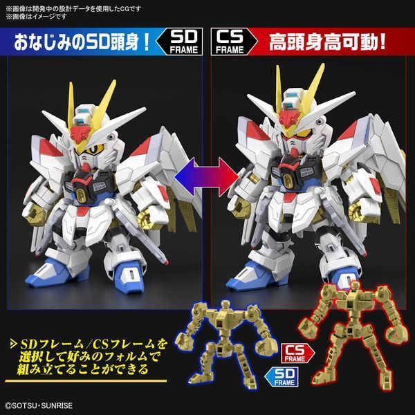 Mighty Strike Freedom Gundam SDCS (Mobile Suit Gundam SEED Freedom) збірна модель - Bandai, Gunpla HS000911 фото