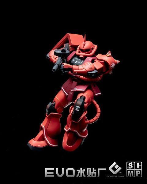 1/144 HG Zaku II Red+Green Gundam, водні декалі EVO - флуоресцент HS000991 фото