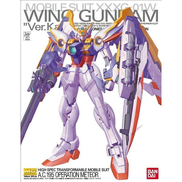 Збірна модель Bandai Wing Ver. Ka MG 1/100 (Mobile Suit Gundam Wing) - Gunpla HS000014 фото
