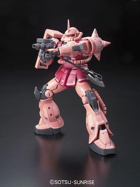 MS-06S Zaku II Char Aznable Custom Model Gundam RG 1/144 (Bandai) збірна модель, Гандам аніме HS000051 фото