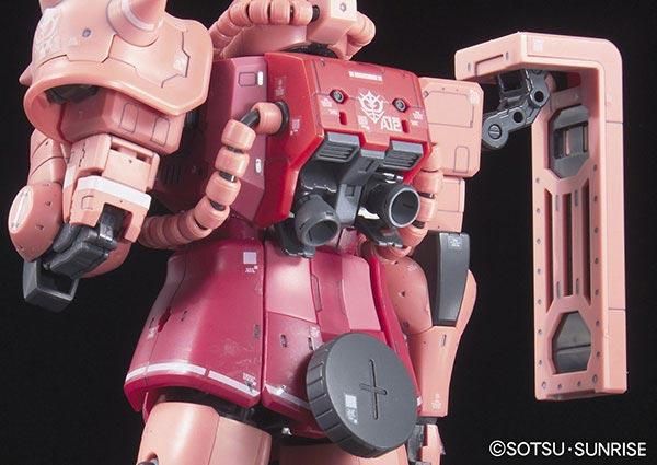 MS-06S Zaku II Char Aznable Custom Model Gundam RG 1/144 (Bandai) збірна модель, Гандам аніме HS000051 фото