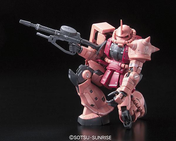 MS-06S Zaku II Char Aznable Custom Model Gundam RG 1/144 (Bandai) збірна модель, Гандам аніме HS000051 фото