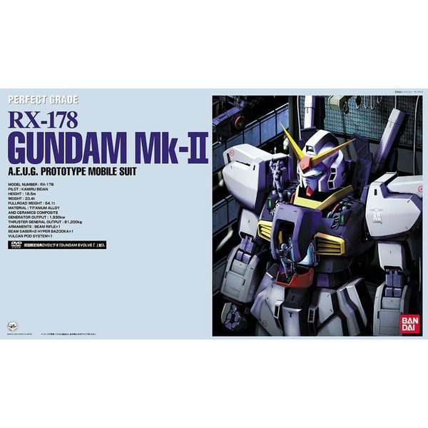 Збірна модель Bandai Gundam Mk-II AEUG PG 1/60 (Mobile Suit Zeta Gundam) - Gunpla HS001457 фото