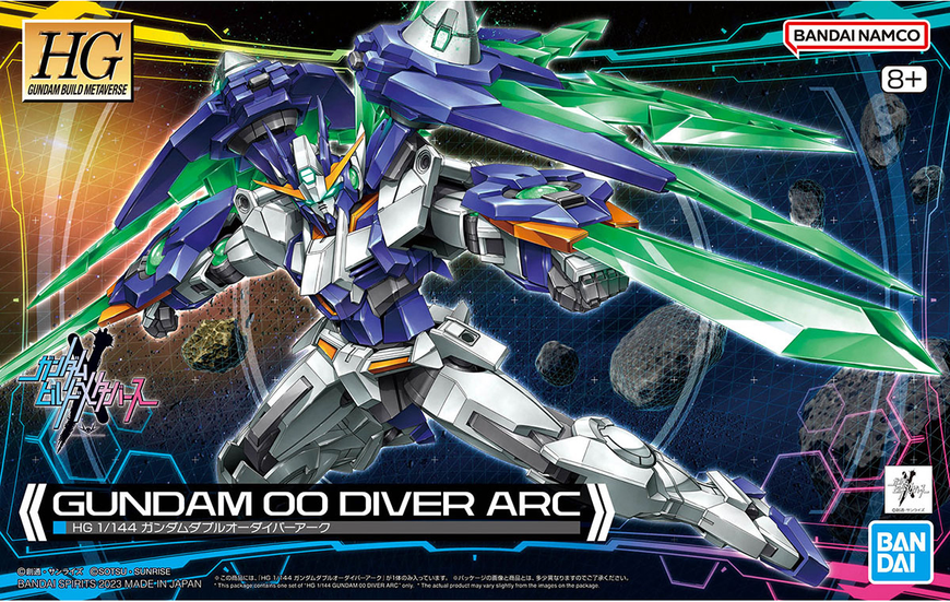 Gundam 00 Diver Arc (Gundam Build Metaverse) HG 1/144 (Bandai) збірна модель, Гандам аніме HS000184 фото