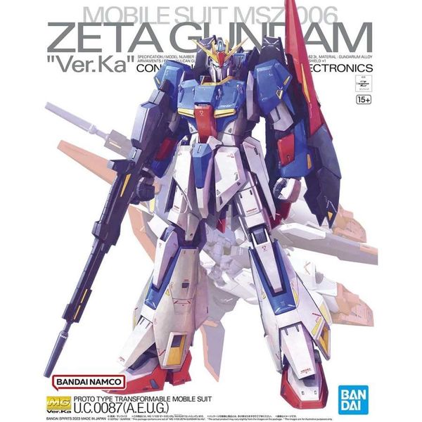 Zeta Gundam Ver.Ka MG 1/100 (Bandai) збірна модель, Гандам аніме HS000119 фото