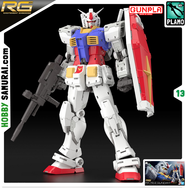 RX-78-2 Gundam Ver.2.0 RG 1/144 (Bandai) збірна модель, Гандам аніме HS000435 фото