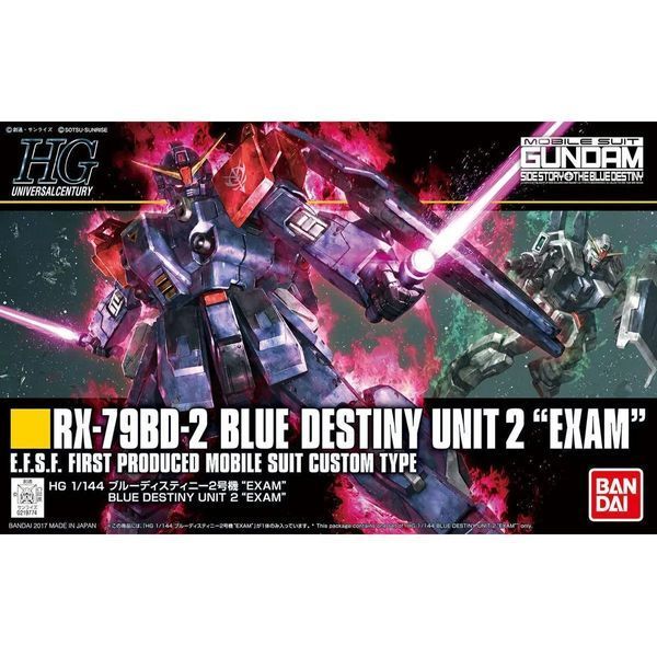 Збірна модель Bandai Blue Destiny Unit 2 EXAM HG 1/144 (Mobile Suit Gundam Side Story: The Blue Destiny) - Gunpla HS000902 фото
