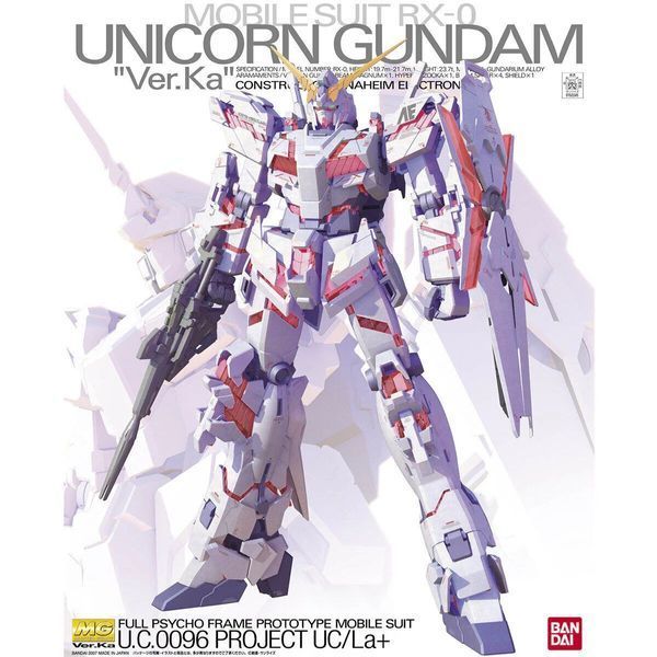 Збірна модель Bandai RX-0 Unicorn Gundam Ver.Ka MG 1/100 (Mobile Suit Gundam Unicorn) - Gunpla HS000349 фото
