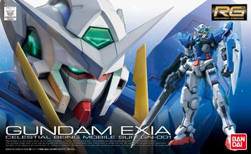 GN-001 Exia Gundam RG 1/144 (Bandai) збірна модель, Гандам аніме HS000038 фото