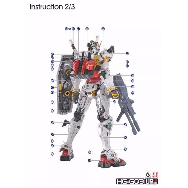 HG 1/144 Red Gundam + White Gundam (GQuuuuuuX), водные декали EVO - флуоресцент HS001070 фото