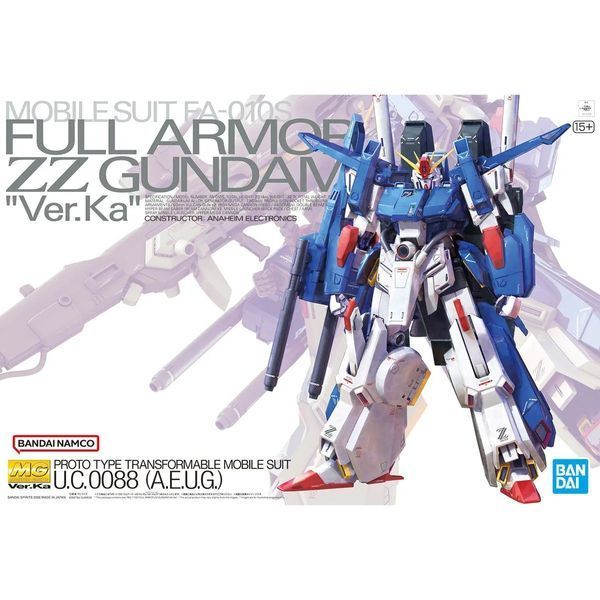 Збірна модель Bandai Full Armor ZZ Gundam Ver. Ka MG 1/100 (Mobile Suit Gundam ZZ) - Gunpla HS001426 фото