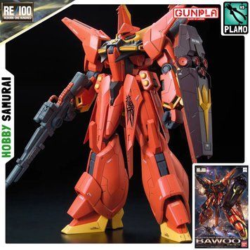 Збірна модель Bandai AMX-107 Bawoo RE/100 (Mobile Suit Gundam ZZ) - Gunpla HS001428 фото