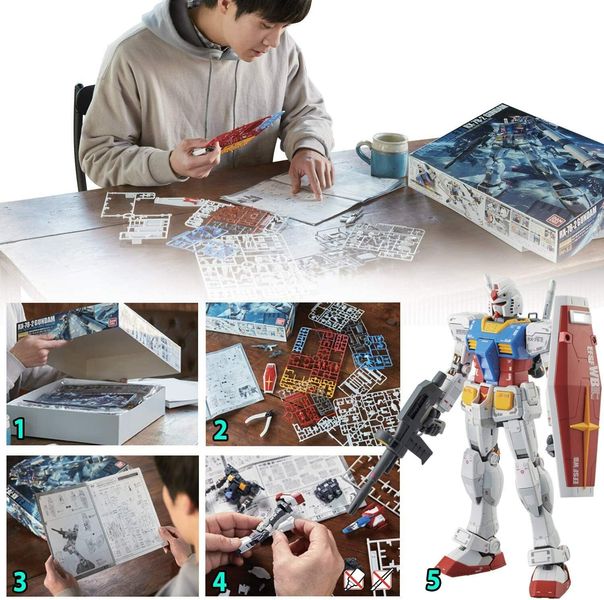 RX-78-2 Ver. 3.0 Gundam MG 1/100 (Bandai) збірна модель, Гандам аніме HS000161 фото